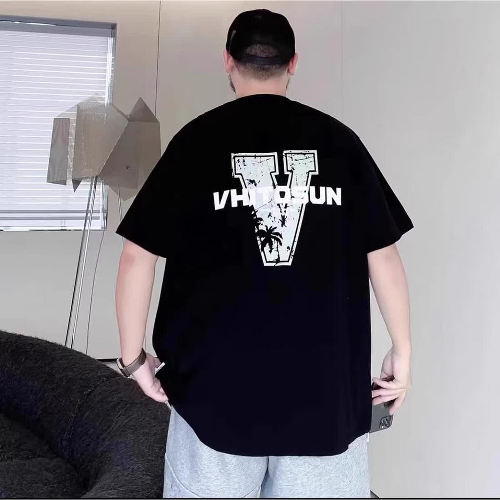 Fake two hundred matching stretch solid color fit wrinkle loose men's short-sleeved fashion short-sleeved top comfortable lightweight T-shirt