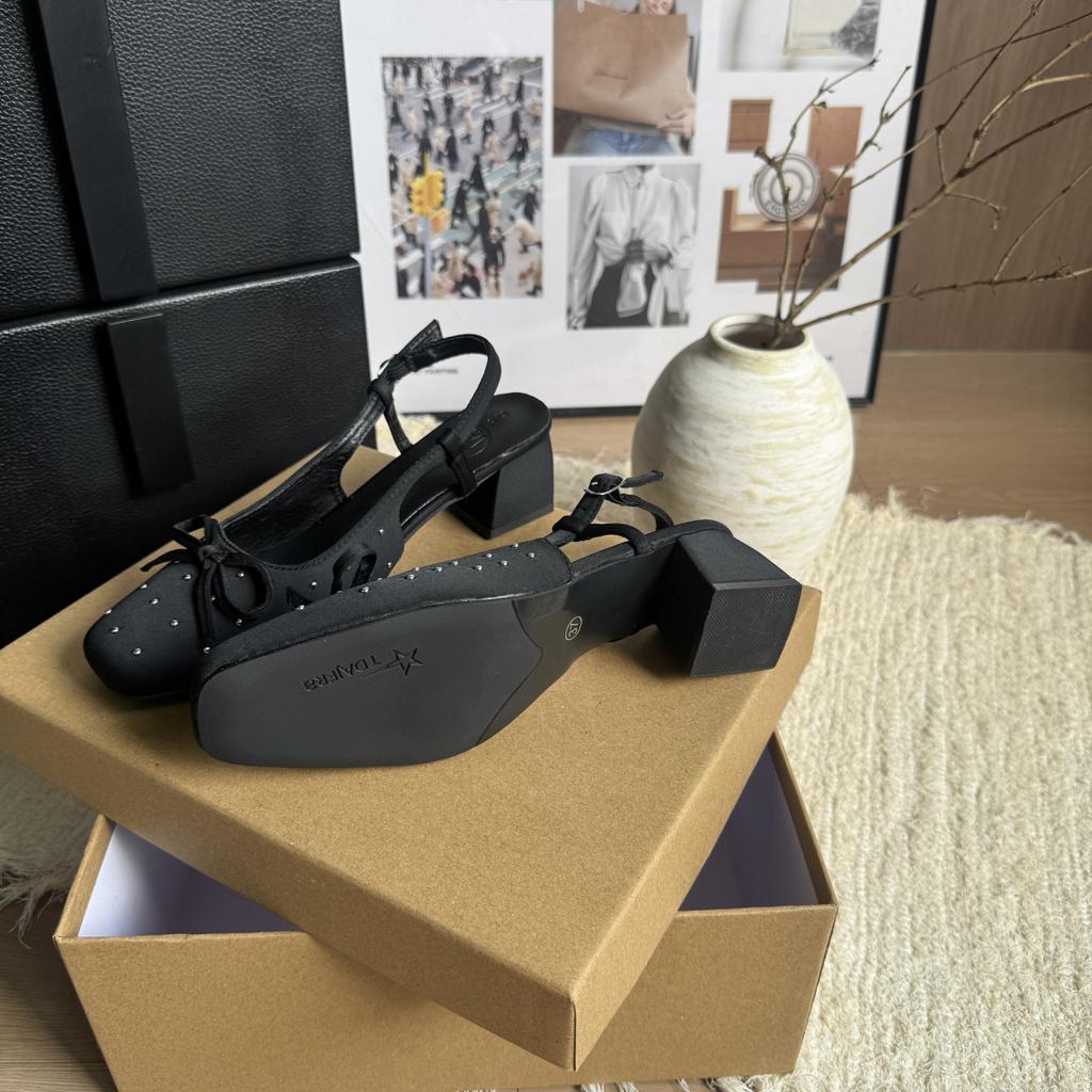 New Summer Butterfly-knot Thick Heel Women Sandals Fashion Outdoor Singbacks Party Dress Women's Footwear