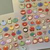 Childlike 3D Graffiti Apple Sticker for Journals, DIY Projects, Phone, Headphone Cases, and Polaroid Decorations.
