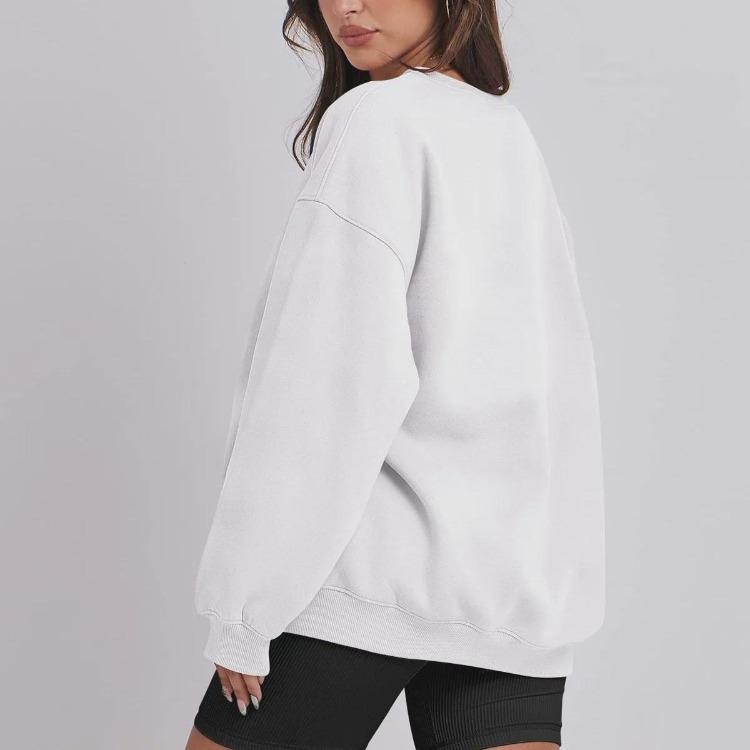 Autumn Winter Women Loose Velvet Sweatshirt Fashion Solid Color Top