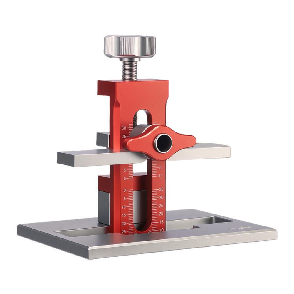 

Cabinet Door Installation Positioner Clamp 6/8/10mm Drill Bit Punched Mounting Jig Cabinet Door Installation Auxiliary Tool