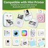6 Roll Mini Sticker Printer Photo Paper 57 X 30mm Thermal Printer Paper White SelfAdhesive for PeriPage A6 Vretti TP6S Portable