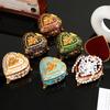 Metal European Love Jewelry Box Retro Princess Jewelry Box Exquisite Storage Box Necklace Ring Bracelet Jewelry