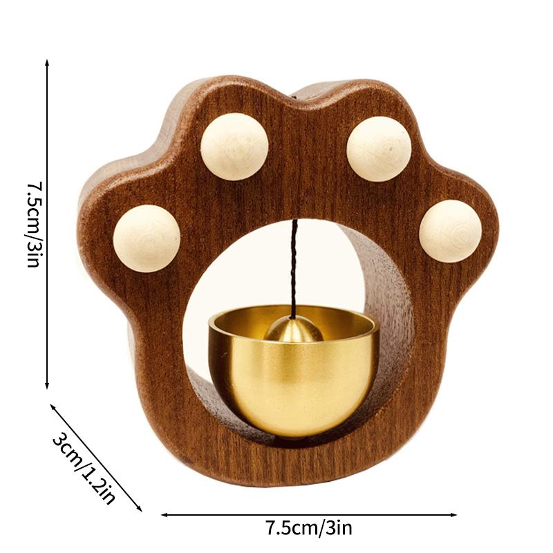 Cat Paw Doorbell Japanese Room Decor Outdoor Wind Chimes Wall Hanging Pendants Accessorie Wind Music Bell Christmas Decoration