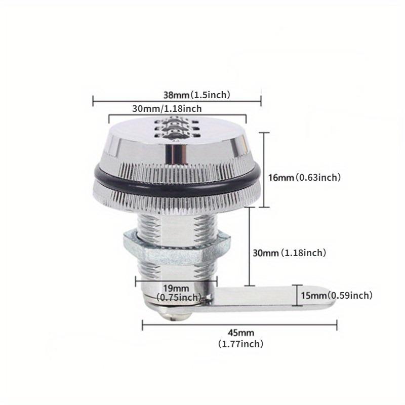 Password Swivel-tongue Lock Changing Locker Lock Drawer Lock Sauna Cabinet Mailbox Anti-theft File Cabinet Lock Mechanical Combination Lock