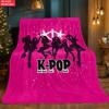 K-POP Print Blanket.Warm and Comfortable Flannel,Bedroom,Sofa,Bed,Chair,Gift,Picnics,Trip, Camp,Blankets.