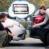 2pcs Tinted License Plate Covers 2 Pcs Car License Plate Tinted Tag Shield Anti-Speed Red Light Toll Camera Stopper Plate Photos