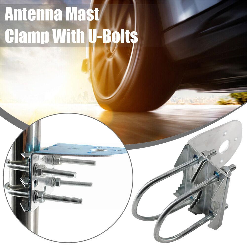 Antenna Mast Clamp With U-Bolts For Ham UHF VHF CB Cellular Trucker Antenna,Antenna Mount Bracket For N Female Type V7P0