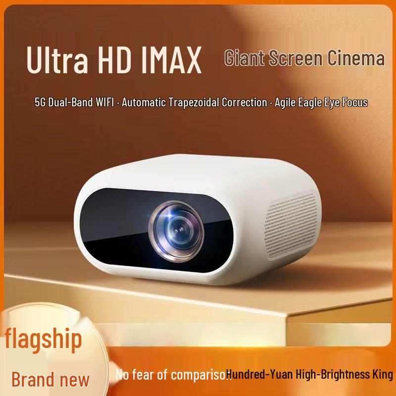 Ultra HD 1080p Portable Projector with Manual Focus for Daytime Use
