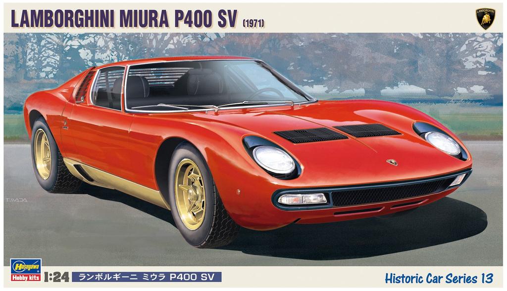 Hasegawa Lamborghini Miura SV Plastikový model HC13 1/24
