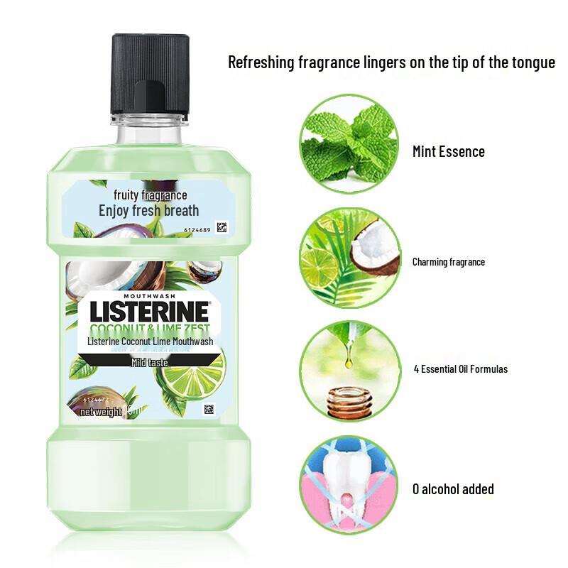 Listerine Coconut Lime Mouthwash 500ml