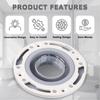 For 4in 5in 3in Pipe Toilet Flange Replacement Gray Color Toilet Flange Kit  Waste Pipe Connection