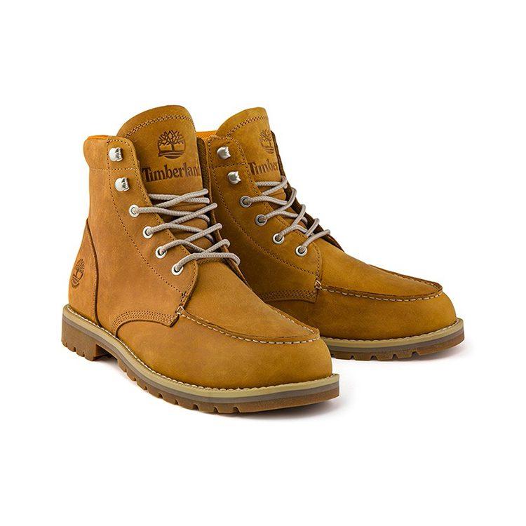 Timberland Redwood Falls Waterproof Moc Toe Wide Fit Boot 'Wheat Full Grain' A2EE3