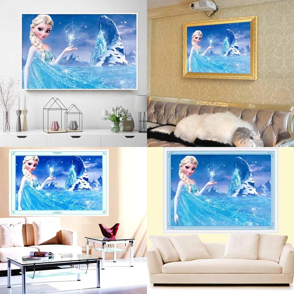 Frozen Oil Painting Diy Wall Decor For Living Room Or Bedroom