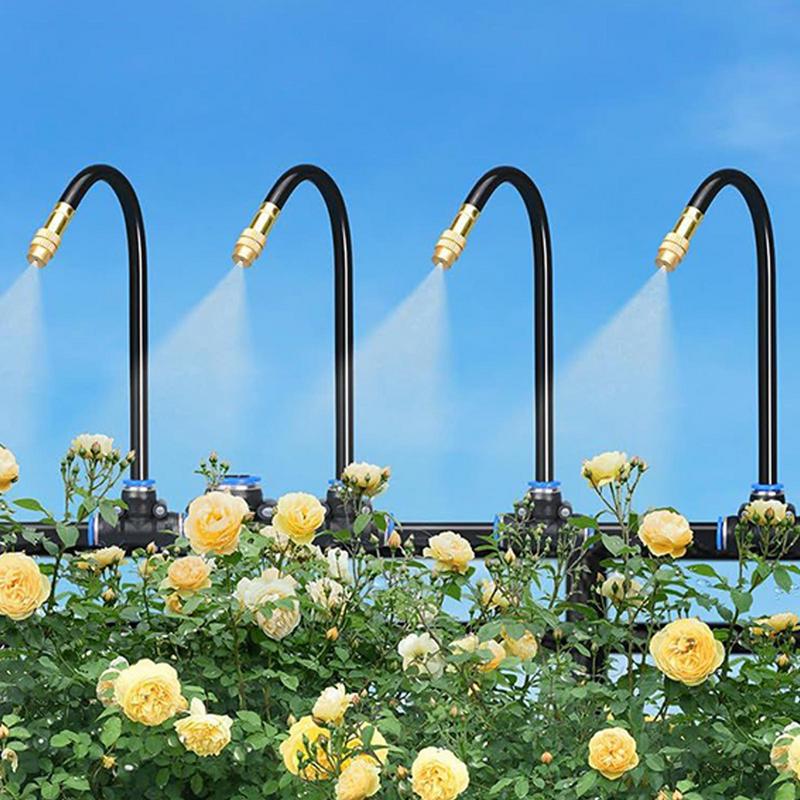 Garden Irrigation Auto Sprinkler Watering Kit 360 Degree Blendable Misting Irrigation System For Lawn Greenhouse Patio Outdoor