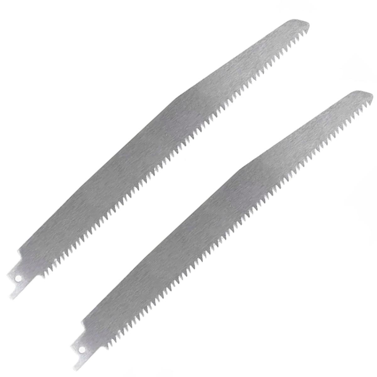 

2pcs S1122C Reciprocating Saw Blades for Cutting Bone Meat Wood Blade 9/11.81Inch 5/7TPI Reciprocating Stainless Steel Saw Blade