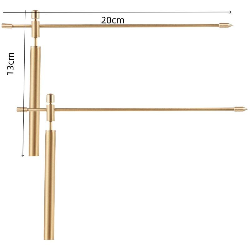 99.9% Pure Copper Dowsing Rods Professional Ghost Hunting Treasure Searching Tool Portable Copper Divining Rod Equipment