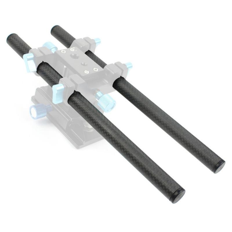 10/15/25/30/40cm Carbon Fiber Tube Rod 15mm Telephoto Lens Support for Rig Rail Clamp System Follow Focusing DSLR Camera