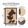 Yanoman Jigsaw Puzzle Silhouette Frame Disney Minnie Mouse Exclusive Patterned Mount with Ornament Stickers Cell Cover Hanging Cord Panel Frame UV-Cut