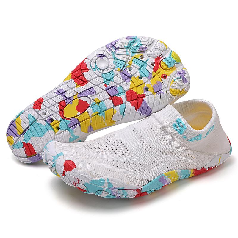 

Водная обувь для мужчин, женщин, пляжная обувь для воды, сандалии для плавания, дренажная спортивная обувь для ходьбы, быстросохнущая лодка, босиком, йога, тренажерный зал, рыбалка, серфинговые кроссовки 43 белый