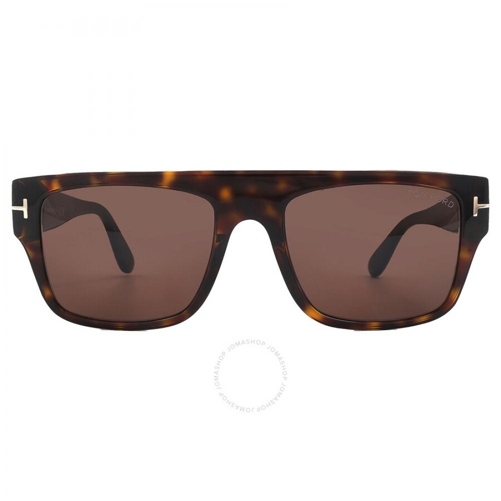 

Tom Ford Dunning Brown Square Men s Sunglasses FT0907 52E 55