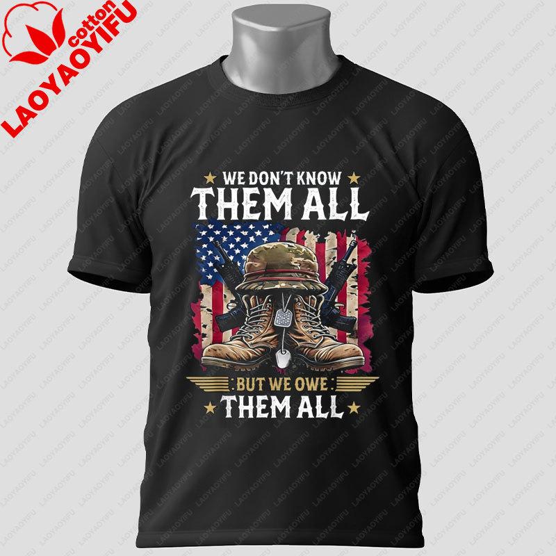 Thank You for Your Service US Army Soldier Graphic Tshirt Pure Cotton Shirt Sleeve Round Neck Casual Outdoor Tee Unisexs Shirt