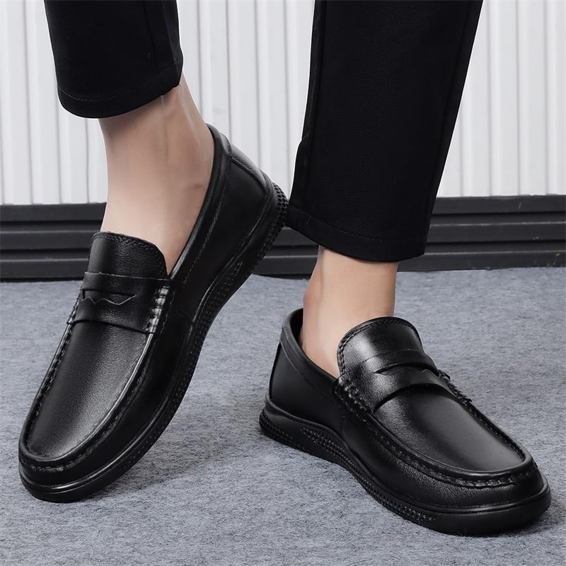 Fashion Casual Luxury Brand Men Loafers Italian Moccasins Breathable Slip On Men Walking Shoes Business Shoes Genuine Leather Men Shoes