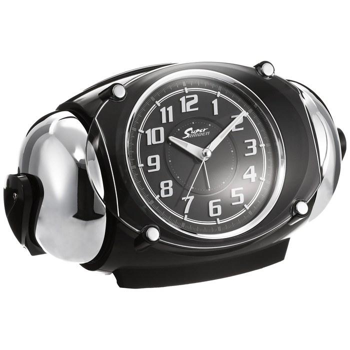 SEIKO CLOCK RAIDEN Loud Alarm Clock Quartz Black Metallic Paint NR438K Black 12.6x21.4x13.3cm