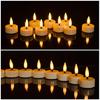 12 Stück Mini Flackerfreie LED Teelichtkerzen für Weihnachten Geburtstagsparty Heimdekoration