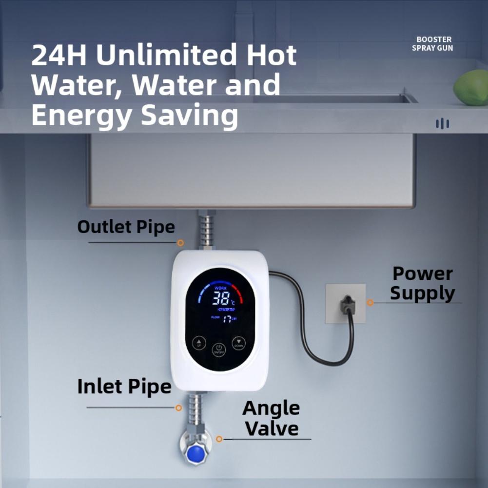 Quick Heating Heater Energy-Saving Water Heater 3800W Power Efficiency Immediate Hot Water Overheating Protection