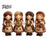 Craft Kit with Instructions Patchwork Girl DIY Kit, 3D Doll Sewing Set Pre-Cut for Teens Fabric Thread Needles, Cute Home Decor Handmade Gift