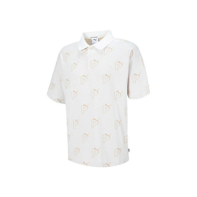 

Puma All Over Print Casual Sports Polo Shirt Unisex tops 539664-02 S