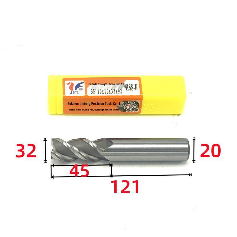Guiyang Jinfeng High-Speed Steel Three-Flute Superhard End Mill 1.5–30mm