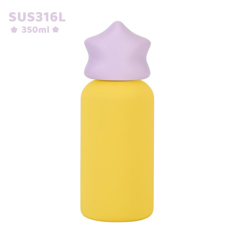 2026 New 316 Stainless Steel Thermos Cup 350ml Creative Star Children's Contrasting Color Outdoor Sports Water Cup