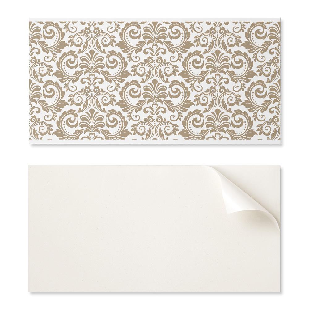 Vinyl Panel With A Motif For Easy Wall Transformation 100x50 Cm Plant Pattern With Ornaments