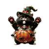 Car Hanging Ornament Cartoon Animals 2D Flat Acrylic Car Rearview Mirror Charm Halloween Auto Interior Pendant for Window Wall