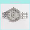 Fashion Womens Quartz Watch With Diamond Accents 24h Calendar Waterproof For Gift