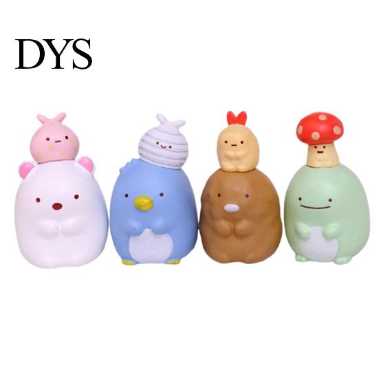 8Pcs Cute Anime Figure Sumikko Gurashi Model Toy Car Ornaments Home Decoration