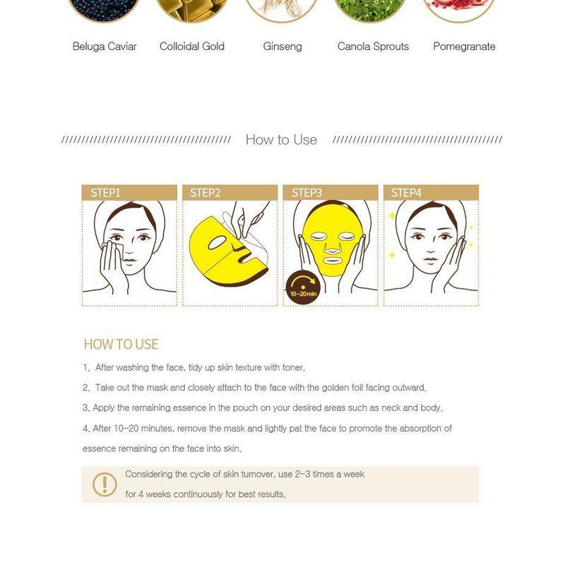 HOLIKA HOLIKA - Prime Youth Gold Caviar Foil Mask 1pc