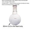 Laboy Glass 250mL Round Bottom Boiling Flask, Single Neck Heavy Wall Borosilicate with 24/40 Joint – Heating, Reaction & Receiving Flask for