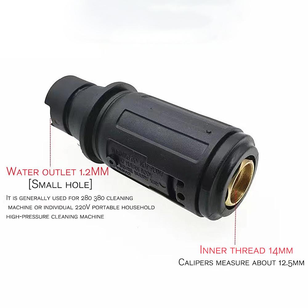 

High Pressure Car Wash Water Gun 280/380/55/58 Black Panda 1/4 M14 Quick Plug Nozzle Water Gun Cleaning Truck Special