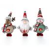 Christmas Plush Doll Hanging Ornament Mini Colorful Cloth Santa Claus Snowman Deer Foam Doll Plushies Christmas Tree Pendant Christmas Party KTY