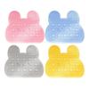 Silicone Massage Shower Mat Non-slip Wash Foot Pad Foot Exfoliating Bathroom Rub Back Brush with Sucker Bath Massage Brush Pad