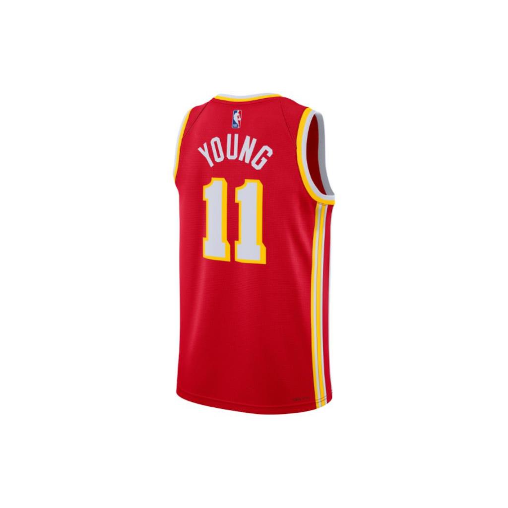 New Nike Trey Young Atlanta Hawks 2024/25 Icon Edition Big Kids' Nike Nba Swingman Jersey DN1995-657