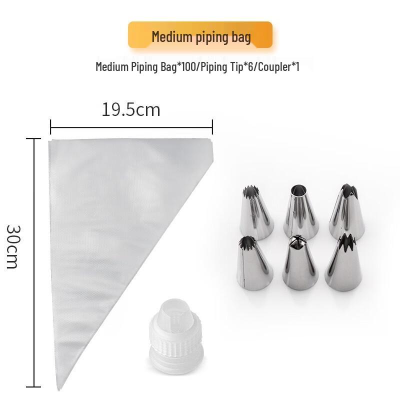 Changbaosen Baking Piping Bag & Nozzle Set