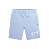 Polo SS24 Pony Embroidered Digital Print Drawstring Casual Shorts Kids Shorts Hyacinth-Blue CWPOSHOYBQ20146-400