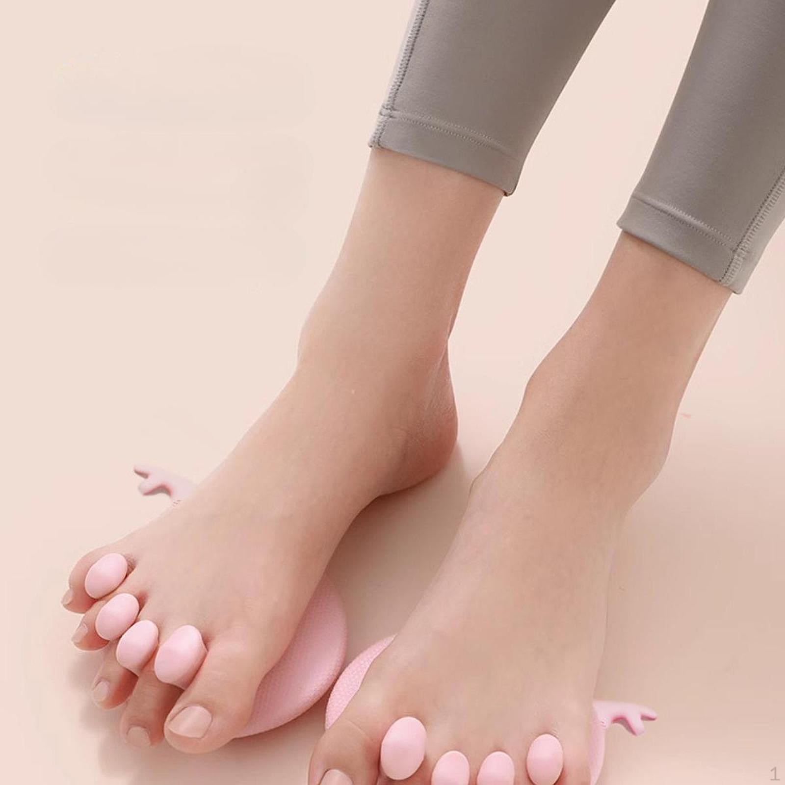 

Toe Separator Spacer Foot Arch Trainer Multifunctional Strengthener рожевий