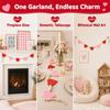 Pre-Made Hanging Loop Felt Heart Garland Valentine Bunting Banner Valentine's Day Decor