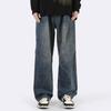 Maytopia Denim Baggy Plus Loose Straight All XK8067 Jeans, Pants, Wide-leg Pants, Pants, Sizes, Fit, Leg, Casual, Baggy, Men's, Women's, Fall, Winter,