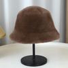 Fluffy Fur Women'S Winter Hat Winter Snow Ski Cap Female Faux Fur Thick Warm Windproof Hat Russian Hat Mink Fisherman'S Hat